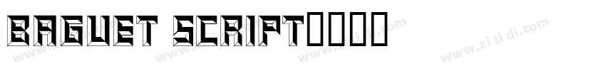 Baguet Script字体转换
